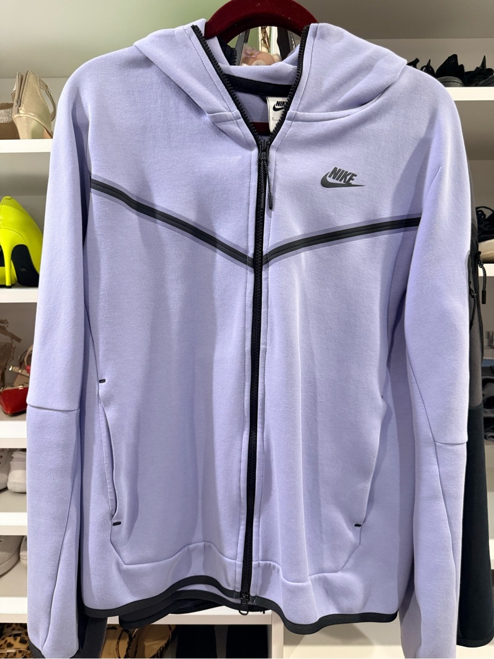 Nike tech men’s  Lavender Full-Zip Hoodie Jacket size s